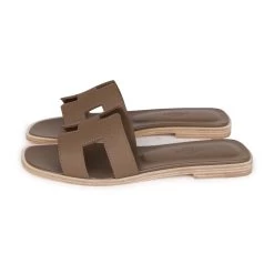 Hermès Hermes Oran Sandals Etoupe Epsom 35 -Online Bag Store H SNDL 230324 5 MX 05