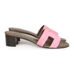 Hermès Hermes Oasis Sandals Rose Suede 36.5 -Online Bag Store H SNDL 230516 2 05