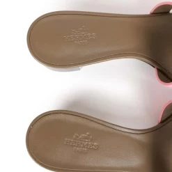 Hermès Hermes Oasis Sandals Rose Suede 36.5 -Online Bag Store H SNDL 230516 2 08