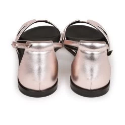 Hermès Hermes Santorini Sandals Metallic Pink 37 -Online Bag Store H SNDL 230609 1 06