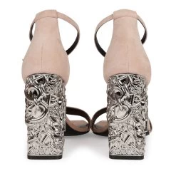 Hermès Hermes Glam 105 Sandals Beige Suede 38 -Online Bag Store H SNDL 230612 1 BL 06