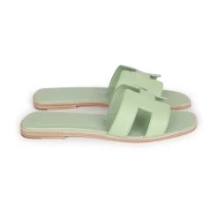 Hermès Hermes Oran Sandals Vert Jade Epsom 39.5 EU -Online Bag Store H SNDL 230705 1 04