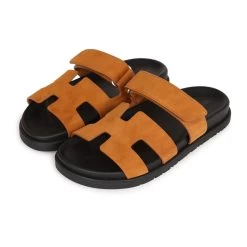 Hermès Hermes Chypre Sandals Brown Suede 36 EU