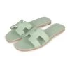 Hermès Hermes Oran Sandals Vert Jade Epsom 38 EU