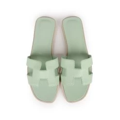 Hermès Hermes Oran Sandals Vert Jade Epsom 38 EU 17 Hermès Hermes Oran Sandals Vert Jade Epsom 38 EU -Online Bag Store H SNDL 230726 2 07