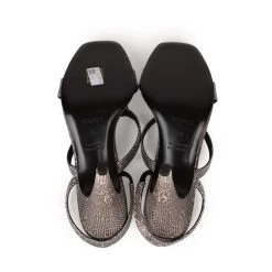 Hermès Hermes Glamour 95 Sandals Ombre Lizard Palladium Hardware 38 EU -Online Bag Store H SNDL 230728 3 MM 08