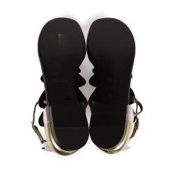 Hermès Hermes Garden Sandals Metallic Palladium Hardware 37 -Online Bag Store H SNDL 230828 1 RT 09