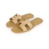 Hermès Hermes Oran Sandals Beige Crin Ostrich 37