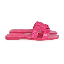 Hermès Hermes Oran Sandals Rose Flash Lizard 38.5 EU -Online Bag Store H SNDL 230828 13 MM 04