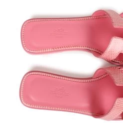 Hermès Hermes Oran Sandals Rose Jaipur Lizard 37 -Online Bag Store H SNDL 230828 3 MM 08