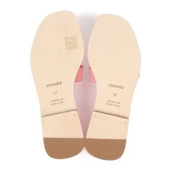 Hermès Hermes Oran Sandals Rose Jaipur Lizard 37 -Online Bag Store H SNDL 230828 3 MM 09
