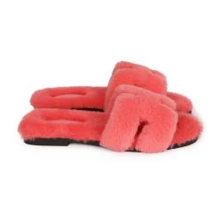 Hermès Hermes Oran Sandals Rose Du Desert Shearling 37 -Online Bag Store H SNDL 230828 5 RT 04