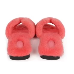 Hermès Hermes Oran Sandals Rose Du Desert Shearling 37 -Online Bag Store H SNDL 230828 5 RT 06