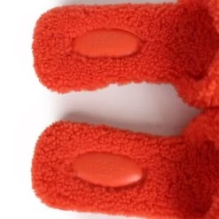 Hermès Hermes Oran Sandal Orange Shearling 37 -Online Bag Store H SNDL 230828 8 RT 07