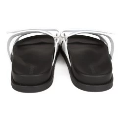 Hermès Hermes Chypre Sandals White Calfskin Palladium Hardware 35.5 EU -Online Bag Store H SNDL 230925 1 OB 06