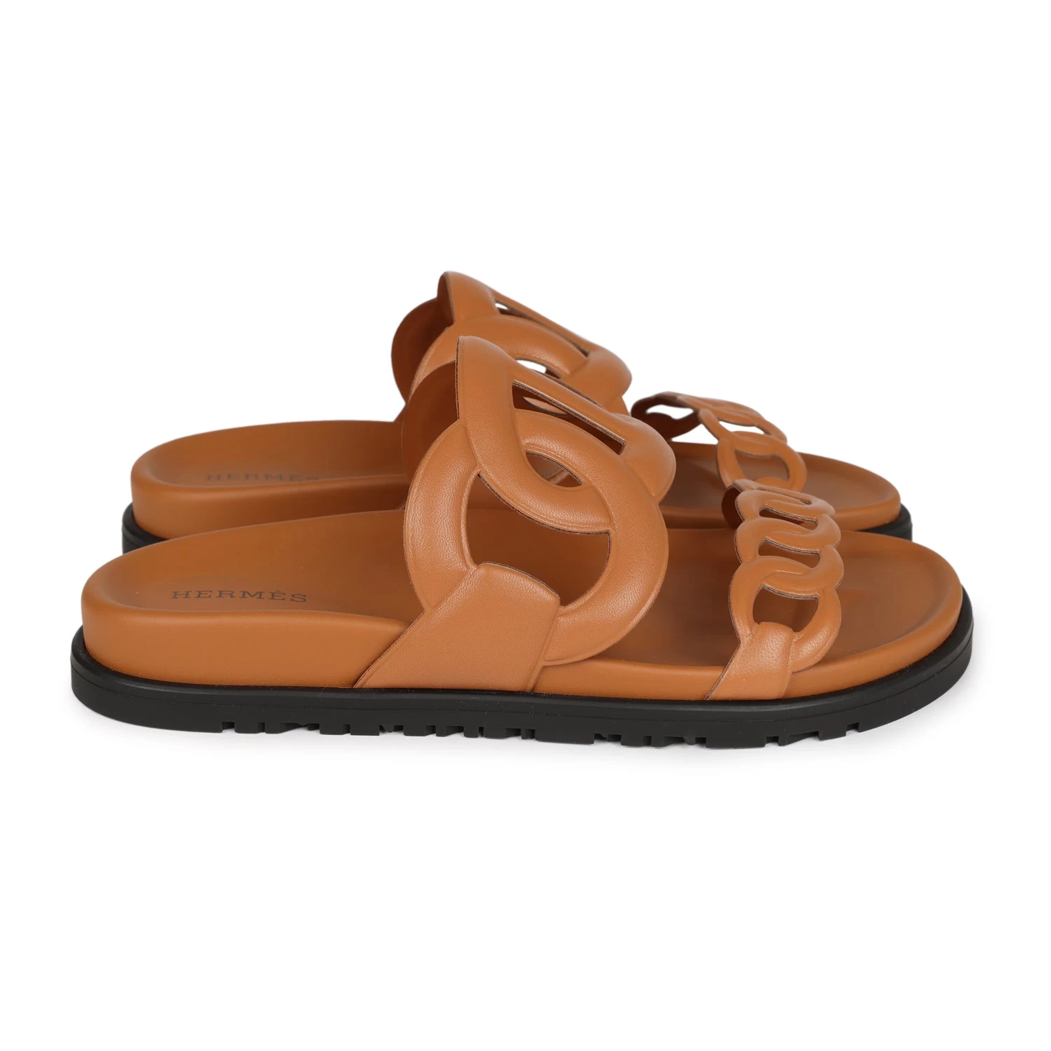 Hermès Hermes Extra Techno Sandal Naturel Calfskin 36 EU 7 Hermès Hermes Extra Techno Sandal Naturel Calfskin 36 EU - Image 5