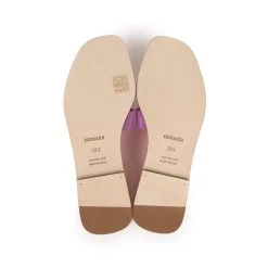 Hermès Hermes Oran Sandal Violet Parme And Red Suede Goatskin 38.5 EU -Online Bag Store H SNDL 230926 2 EZ 09