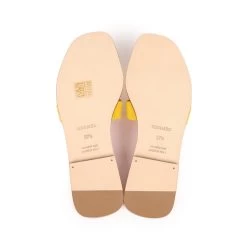 Hermès Hermes Oran Sandal Jaune Sable And Rose Azalee Suede Goatskin 37.5 EU -Online Bag Store H SNDL 230926 3 EZ 09