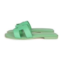 Hermès Hermes Oran Sandal Vert Promme Epsom 39 EU -Online Bag Store H SNDL 230926 5 04