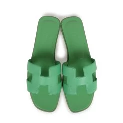 Hermès Hermes Oran Sandal Vert Promme Epsom 39 EU -Online Bag Store H SNDL 230926 5 07