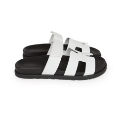 Hermès Hermes Chypre Sandals White Calfskin Palladium Hardware 39 EU -Online Bag Store H SNDL 231002 1 HD 04