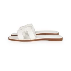 Hermès Hermes Oran Sandals White Box Calfskin 39 EU -Online Bag Store H SNDL 231005 1 05