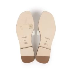 Hermès Hermes Oran Sandals White Box Calfskin 39 EU -Online Bag Store H SNDL 231005 1 09