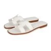 Hermès Hermes Oran Sandals White Box Calfskin 37 EU -Online Bag Store H SNDL 231005 2 02