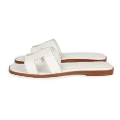Hermès Hermes Oran Sandals White Box Calfskin 37 EU -Online Bag Store H SNDL 231005 2 05
