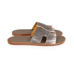 Hermès Hermes Mens Izmir Sandals Ombre Lizard 44 EU -Online Bag Store H SNDL 231016 1 RB 04