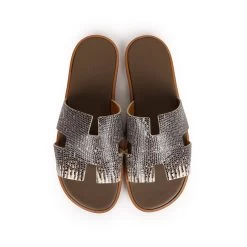 Hermès Hermes Mens Izmir Sandals Ombre Lizard 44 EU -Online Bag Store H SNDL 231016 1 RB 07