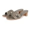Hermès Hermes Oasis Sandals Gris Clair Ostrich 41 EU