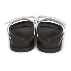 Hermès Hermes Chypre Sandals White Calfskin Palladium Hardware 38 EU -Online Bag Store H SNDL 231019 1 WL 06