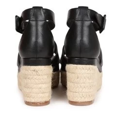 Hermès Hermes Doll 60 Espadrille Sandals Black Calfskin Palladium Hardware 35 EU -Online Bag Store H SNDL 231030 1 OB 06