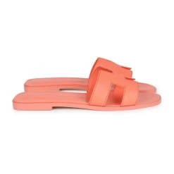 Hermès Hermes Oran Sandals Orange Joey Epsom 39.5 EU -Online Bag Store H SNDL 231107 1 04