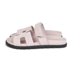 Hermès Hermes Chypre Sandals Rose Porcelaine Suede 37 EU -Online Bag Store H SNDL 231229 1 04