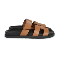 Hermès Hermes Chypre Techno Sandals Naturel Calfskin Palladium Hardware 39 EU -Online Bag Store H SNDL 240102 1 04