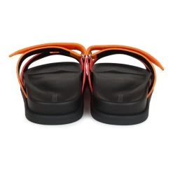 Hermès Hermes Chypre Techno Sandals Sunset/Rouge Ecarlate Suede Palladium Hardware 37 EU -Online Bag Store H SNDL 240109 1 06