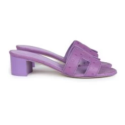 Hermès Hermes Oasis Sandals Violet Parme Ostrich 36 EU -Online Bag Store H SNDL 240115 1 CD 05