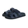 Hermès Hermes Chypre Techno Sandals Bleu Celeste Suede 38 EU Palladium Hardware -Online Bag Store H SNDL 240115 2 03