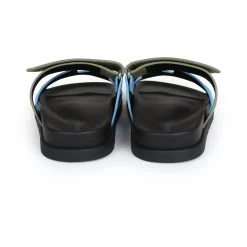 Hermès Hermes Chypre Techno Sandals Bleu Cameo/Vert Suede 36 EU Palladium Hardware -Online Bag Store H SNDL 240115 3 06