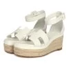 Hermès Hermes Doll 60 Espadrille Sandal White Calfskin