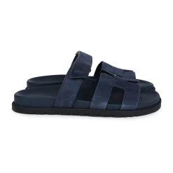 Hermès Hermes Chypre Techno Sandals Blue Celeste Suede 40.5 EU Palladium Hardware -Online Bag Store H SNDL 240220 1 04