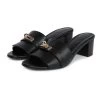 Hermès Hermes Gigi 50 Sandals 37.5 EU Black Calfskin Permabrass Hardware -Online Bag Store H SNDL 240311 1 GT 03