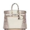 Hermès Hermes Birkin 25 Himalaya Niloticus Crocodile Diamond Encrusted Hardware -Online Bag Store HIMALAYANDIAMOND 01
