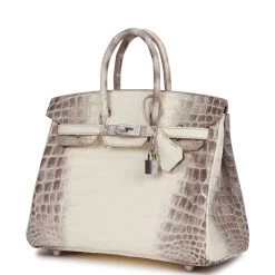 Hermès Hermes Birkin 25 Himalaya Niloticus Crocodile Diamond Encrusted Hardware -Online Bag Store HIMALAYANDIAMOND 05